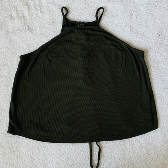 Wet Seal Tops - Braided Open Back Halter Top